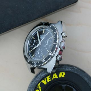 Vintage Heuer Autavia 73663 Military Black Dial - 11