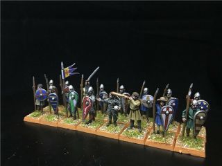 1/56 28mm Ancient WAB DPS painted Norman Spearmen GH1292 2