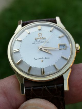 Vintage Omega Constellation Pie - Pan 168.  005 Steel And Gold