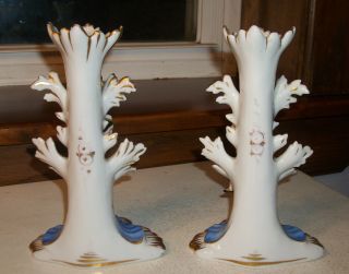 French Arabesque Figurine Candlesticks Circa 1860s 3