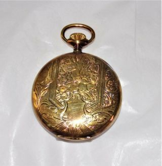 Swiss Arnex Incabloc 17 Jewel Pocket Watch Gold Plated 4