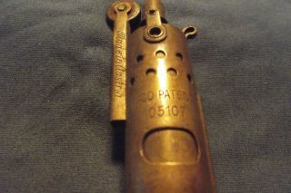 WW I Vintage Cdn/British Brass Trench Cigarette Lighter Made In Austria 4