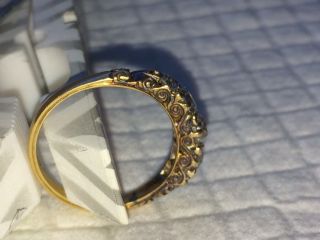 Victorian/Edwardian 18ct Graduated Diamond Ring Over 1 Carat Old Cut Diamonds 10