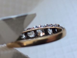 Victorian/Edwardian 18ct Graduated Diamond Ring Over 1 Carat Old Cut Diamonds 12