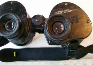 1944 WWII U.  S.  Marine Corps Bausch & Lomb Mark 46 Binoculars 7 x 50 2