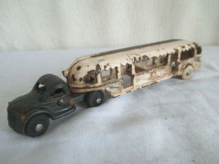 Old Cast Iron Arcade Greyhound Truck Vintage Toy