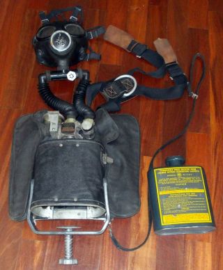 U S Navy Oxygen Breathing Apparatus Oba Mine Safety Rescue Firefighting Survival
