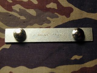 Very RARE EIB metal Expert Infantry man Badge Airborne marked J.  Balme France 5