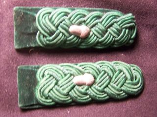 Pair Wwii German Shoulder Board Forestry Officers