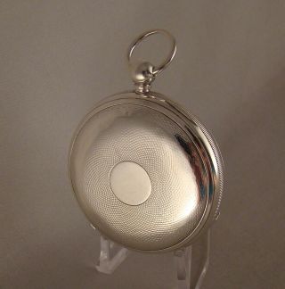 Pocket Watch Case Silver Plated For Key Winding Movement Open Face Size 18s