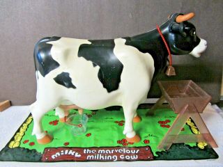 Vintage Kenner Milky The Marvelous Milking Cow C/w Box Kenner 1977 Played With