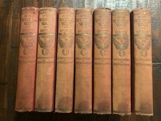1919 - History Of The World War By Francis A March - 7 Volume Set - Complete