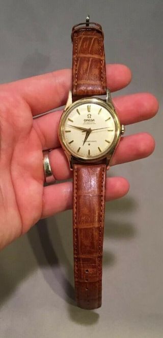 Vintage Solid 14k Gold Omega Automatic Chronometer 24j Constellation - Perfect 10