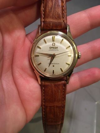 Vintage Solid 14k Gold Omega Automatic Chronometer 24j Constellation - Perfect 5