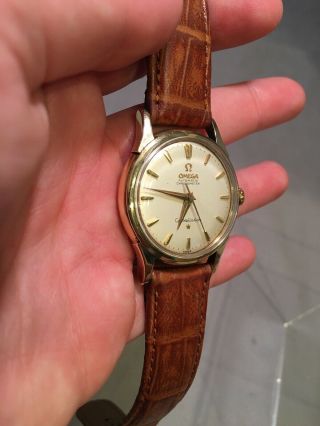 Vintage Solid 14k Gold Omega Automatic Chronometer 24j Constellation - Perfect 7