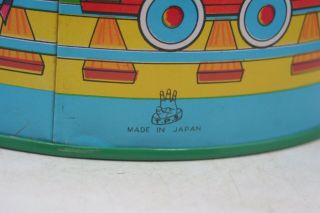 Vintage 1960 ' s Tin Litho Tippy Toy Choo Choo Train Toy by T.  P.  S.  Japan 7