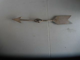 Vintage Weathervane Brass Lightning Rod Arrow