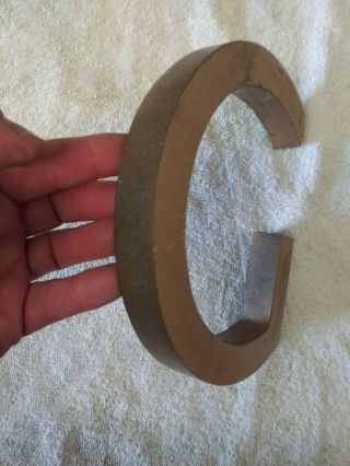 Vintage Architectural Salvage Large Heavy Bronze Letter 