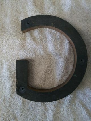 Vintage Architectural Salvage Large Heavy Bronze Letter 