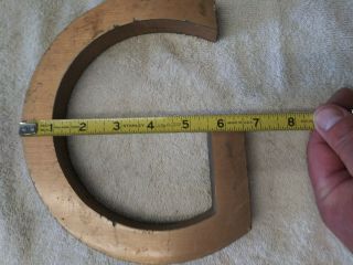 Vintage Architectural Salvage Large Heavy Bronze Letter 