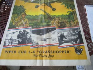 World War II Poster WAR BOND POSTER SCHOOLS AT WAR PIPER CUB 64 3