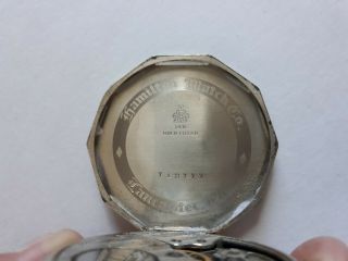 Hamilton Watch Co.  14k Gold Filled 17 Jewels Pocket Watch 2