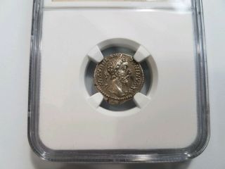 Marcus Aurelius Roman Empire NGC XF AD 161 - 180 AR Denarius Silver Ancient Coin 4