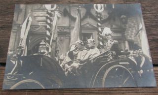 Rare Rppc Wwi Imperial German Postcard Kaiser Wilhelm Spike Helmet Parade