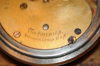 Vintage Pan - america Philadelphia P.  A.  U.  S.  A.  Pocket Watch Keystone Watch Case. 4