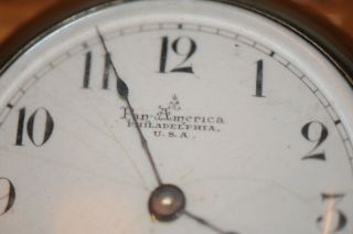 Vintage Pan - america Philadelphia P.  A.  U.  S.  A.  Pocket Watch Keystone Watch Case. 5