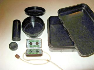 Ancient Raw Cutting Machine,  Bakelite Box Soap and Cream Set German soldier WW2 2