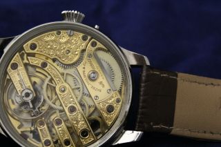 Men ' s Vintage Watch PATEK PHILIPPE,  Sea Motives,  Engraved movement. 7