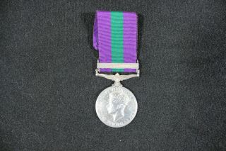Ww2 British General Service Medal Palestine Bar Named Raf I Vanes Rare B28