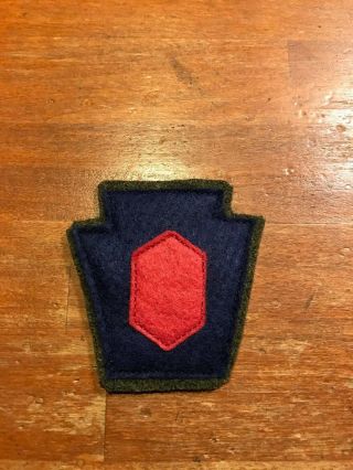 Wwi Us Army 28th Division Pennsylvania National Guard,  Hq 112th Inf.  Patch Aef
