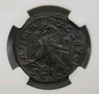 Trajan Decius Roman Empire 249 - 251 Ngc Ch Xf Bi Tetradrachm Caesar Eagle Ancient