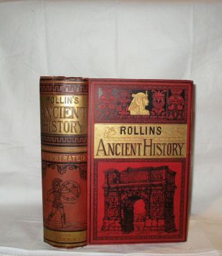 Rare Old Antique Book Rollins Ancient History Victorian Style