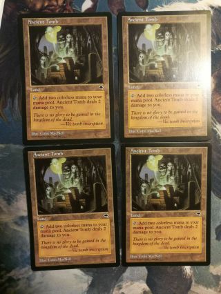 Ancient Tomb X4 Playset Mtg Magic The Gathering Tempest Played