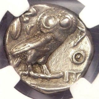 Ancient Athens Greece Athena Owl Tetradrachm Coin (440 - 404 Bc) - Ngc Vf