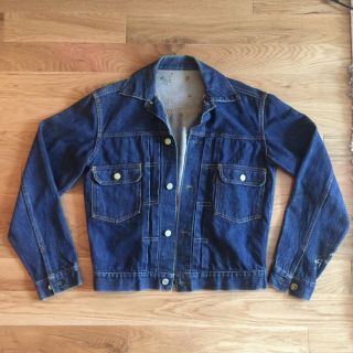 Vintage 50’s / 60’s Levis Big E 507xx Type 2 Ii Jacket Size 38 Single Side Tab