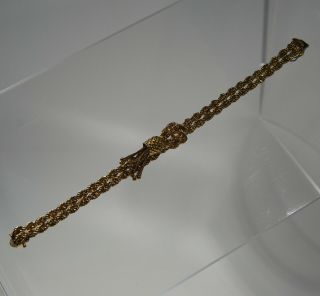 VINTAGE 14 Karat Solid Gold double rope tassel bracelet 32.  5 gram 7