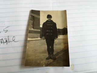 Rare 1920 Rcmp Officer B&w Photo Regina