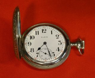 Antique 1917 Elgin Bird Woman’s Pocket Watch - 15 Ruby Jewels - Well