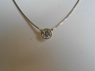 Gorgeous 3/4ct Diamond Necklace 14kt Wg