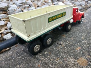 14” Yamaichi Japan Studebaker Grain Hauler Semi Truck and Trailer. 4