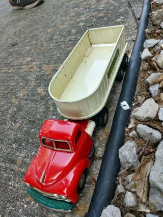 14” Yamaichi Japan Studebaker Grain Hauler Semi Truck and Trailer. 5