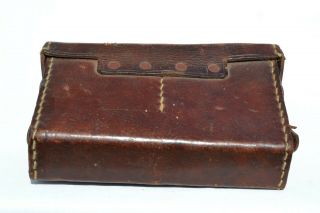 JAPANESE WWII RARE ENLISTED SOLDIER COMBAT BELT LEATHER AMMO POUCH WW2 4