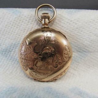 Small Vintage 1897 6s Waltham Gold Filled Hunters Case Pocket Watch Grade Y Ns
