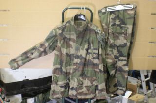 Rare 2 Pc French Foreign Legion Woodland Camo Combat Uniform Stuff See