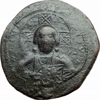 Jesus Christ Class A2 Anonymous Ancient 976ad Byzantine Follis Coin I77597