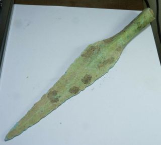 Vietnamese Antique Dong Son Culture Bronze Spear